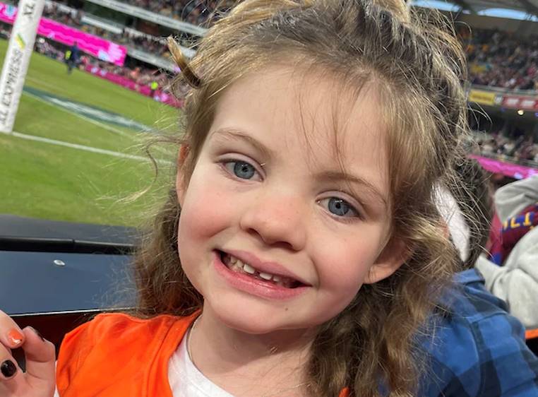 Plasma recipient Marleigh at a sporting match