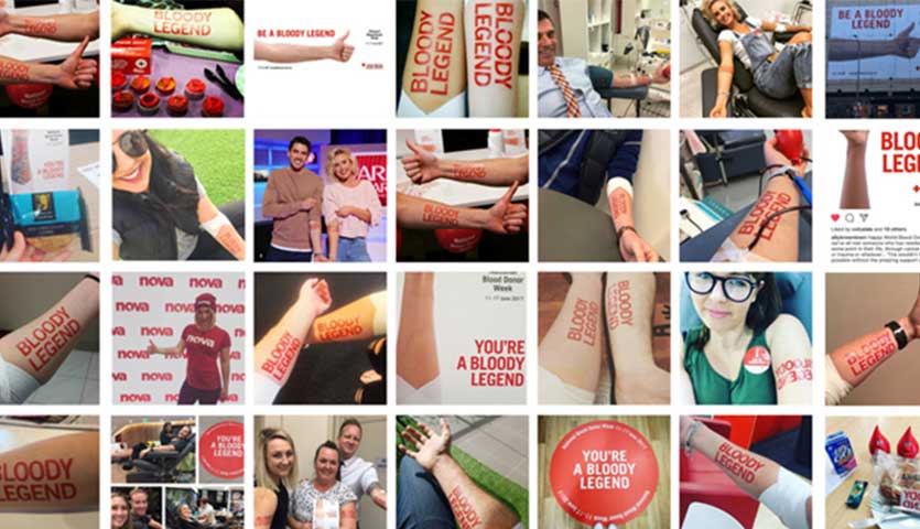 collage of national blood donor week 2018 donors