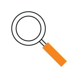 icon of a magnifying glass