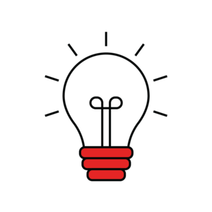 icon of a lightbulb