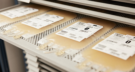 image of bags of platelets on a platelet rocker