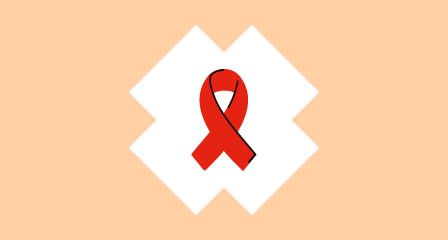 Illustration of red ribbon