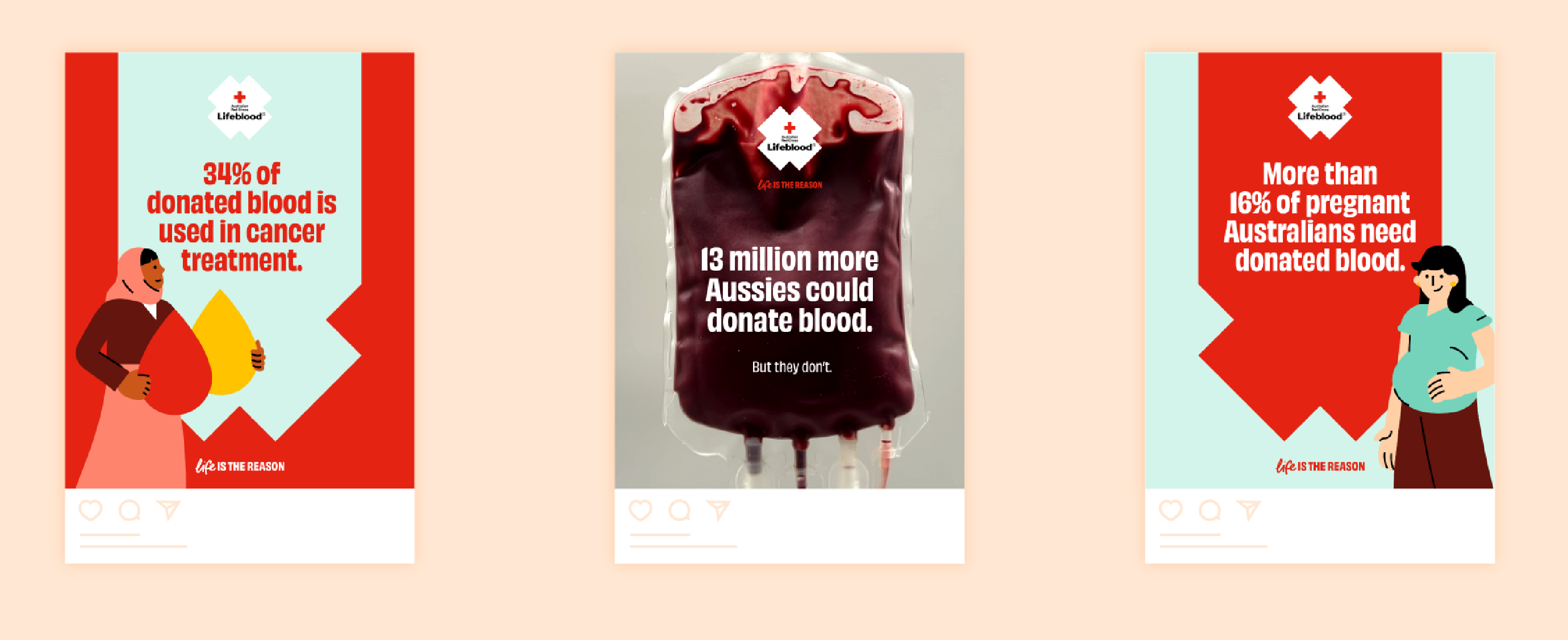 thumbnails of downloadable social posts on the supporter toolkit