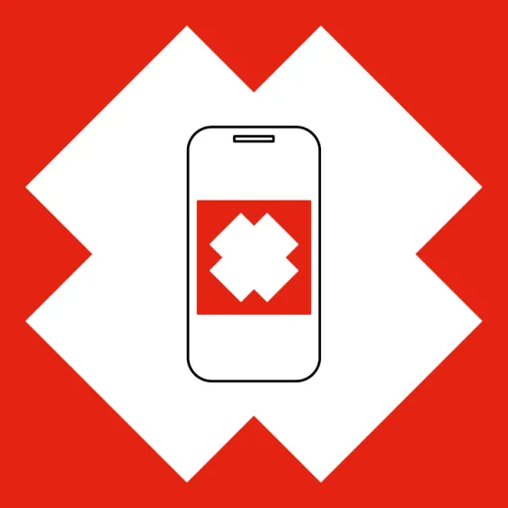 icon of a phone with the app icon on the screen