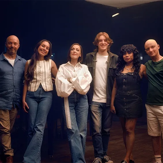 photo of musicians adam, lara, tina arena, jonathan, ngaiire and maxwell