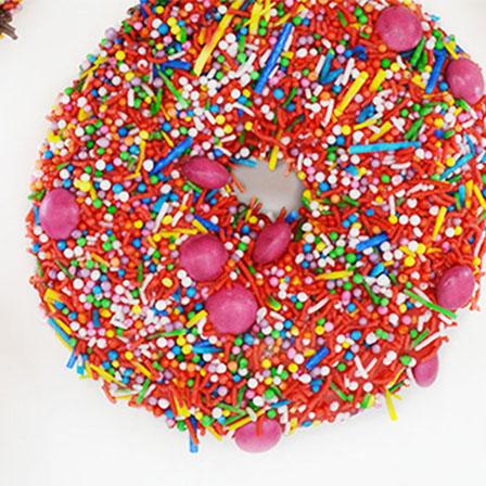 a doughnut with sprinkles