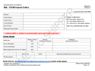 image of PDHM metro shipper order form
