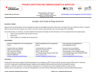 Sample and Volume Requirements Form
