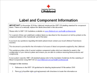 image of label information sheet
