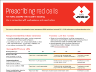 Image of prescribing red cells table