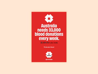 A4 Poster - Australia needs 33,000 donations