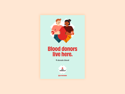 A4 Poster - Blood donors live here