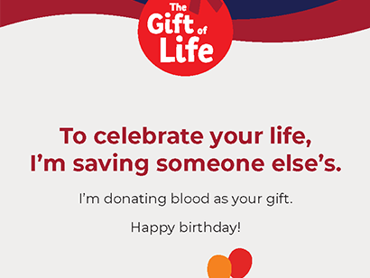 gift of life card for a birthday