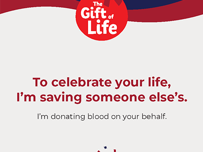 gift of life card just because