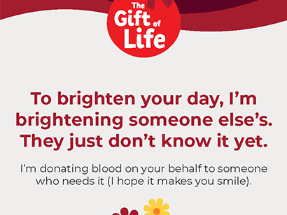 gift of life card thinking of you