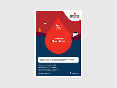 Financial Services Blood Drive A4 poster thumbnail
