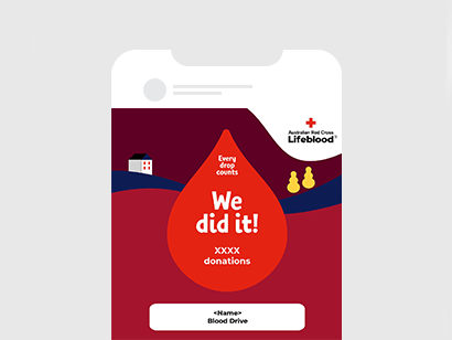Blood Drive social tile (we did it!) thumbnail 