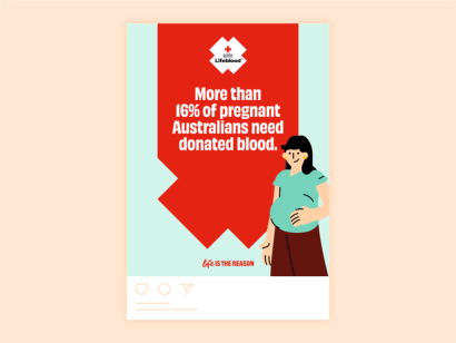 More than 16% of pregnant Australians need blood - downloadable social tile